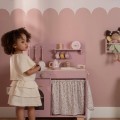LITTLE DUTCH. Ξύλινη κουζίνα με αξεσουάρ παιχνιδιού Ροζ FSC