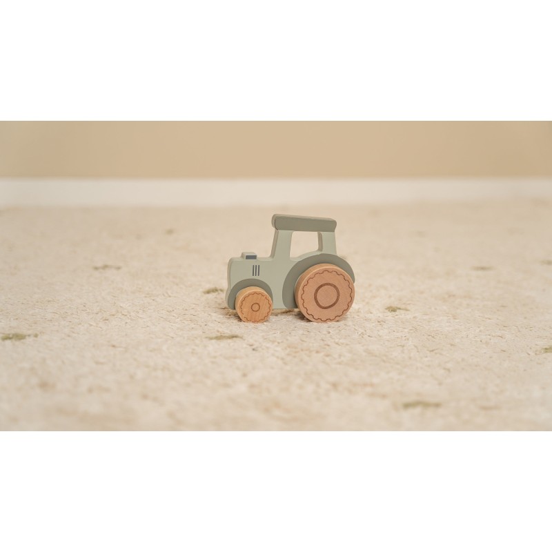 LITTLE DUTCH. Ξύλινο αυτοκινητάκι τρακτέρ Little Farm FSC