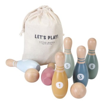 LITTLE DUTCH. Ξύλινο σετ Bowling FSC