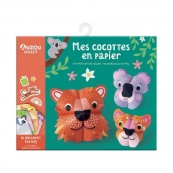 Auzou My Activity Pouch - My Paper Fortune Tellers - Cute Animals