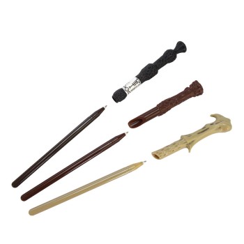 Harry Potter Σετ Στυλό Ραβδιά Triple Wand Pack – Colourful Crest