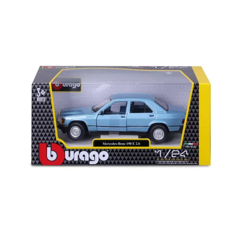 Bburago Mercedes-Benz 190E (1987) Blue  – 1:24