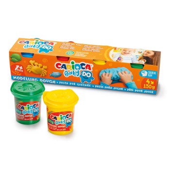 Carioca Σετ Πλαστοζυμαράκια BABY Do - 4x150gr Τεμάχια
