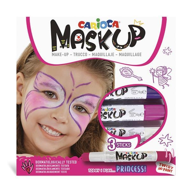 Carioca Mask Up Σετ Ζωγραφικής Προσώπου σε Στικ "Princess"