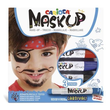 Carioca Mask Up Σετ Ζωγραφικής Προσώπου σε Στικ "Carnival"