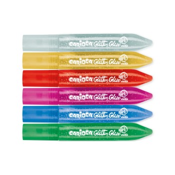 Carioca Glitter Glue Spark - Σετ 6 Χρωμάτων 