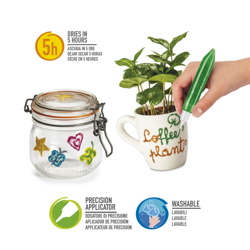 Carioca Glitter Glue Spark - Σετ 6 Χρωμάτων 