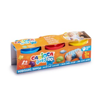 Carioca Σετ Πλαστοζυμαράκια BABY Do - 3x150gr Τεμάχια