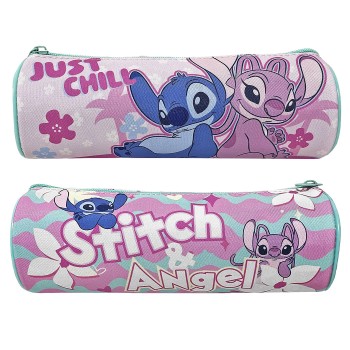 Κασετίνα Βαρελάκι Stitch Girl 