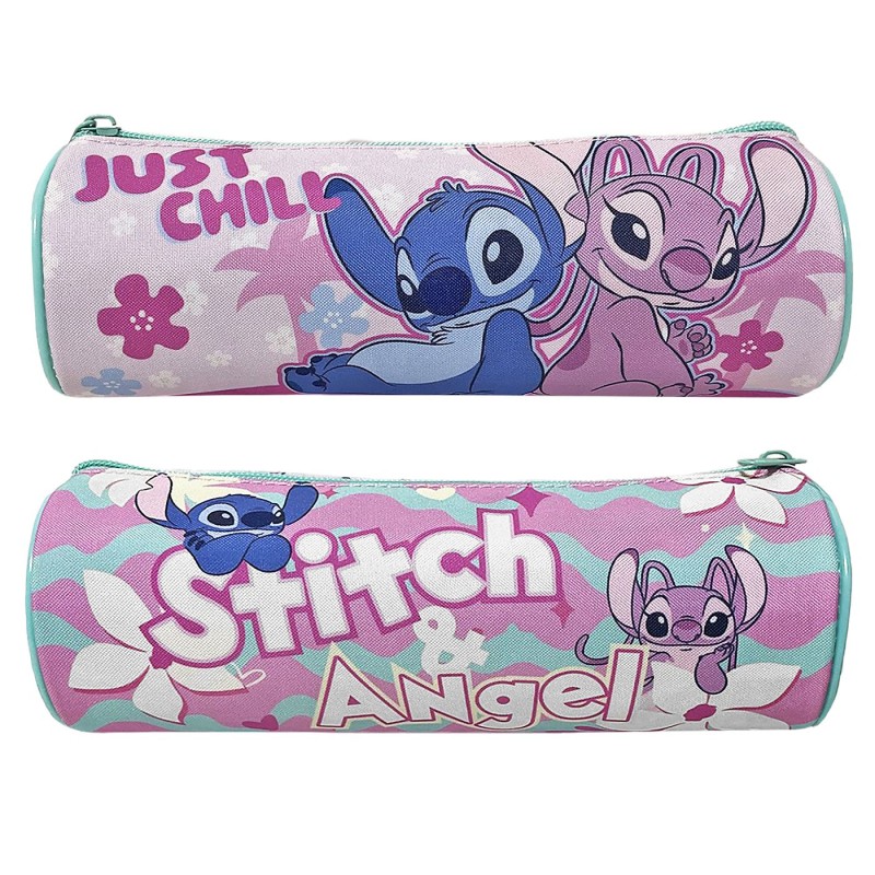 Κασετίνα Βαρελάκι Stitch Girl 