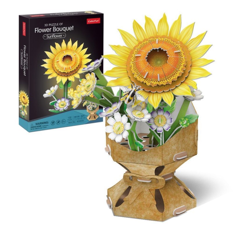  CubicFun 3D Puzzle "Flower Bouquet Sunflower"