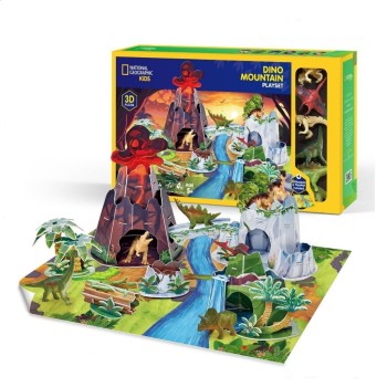 CubicFun 3D Puzzle National Geographic "Βουνό με Δεινόσαυρους" 