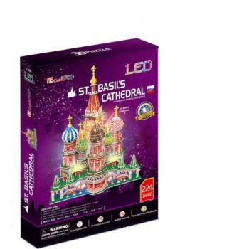 CubicFun 3D Puzzle LED "St.Basil's Caathedral"