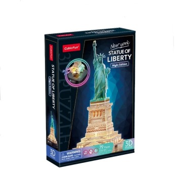 CubicFun 3D Puzzle LED Night Edition "Το Άγαλμα της Ελευθερίας"