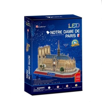 CubicFun 3D Puzzle LED "Παναγια των Παρισίων"