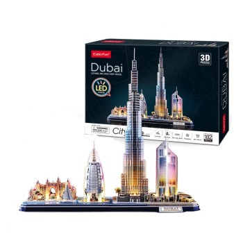 CubicFun 3D Puzzle City Line LED "Dubai"