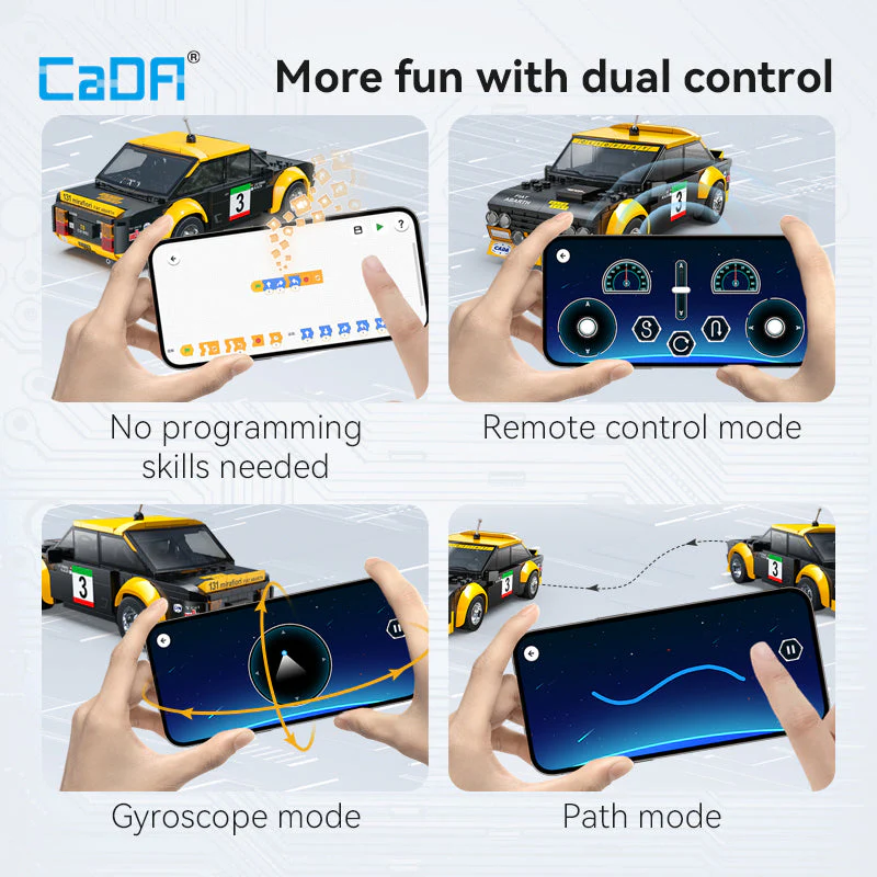 CaDA Fiat Abarth 131 Smart RC – Dual Mode Control
