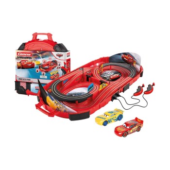 Carrera Disney Speed Arena : Cars - Race in a Case Lighting Mcqueen vs Cruz Ramirez