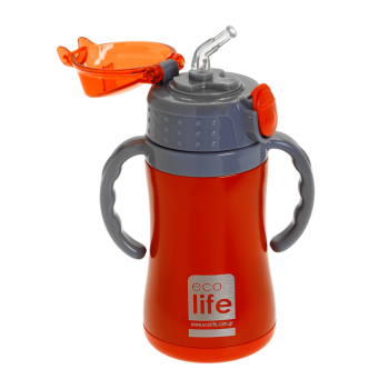 Eco Life Παιδικό  Ανοξείδωτο Παγούρι Θερμός Kids Thermos Red 300ml