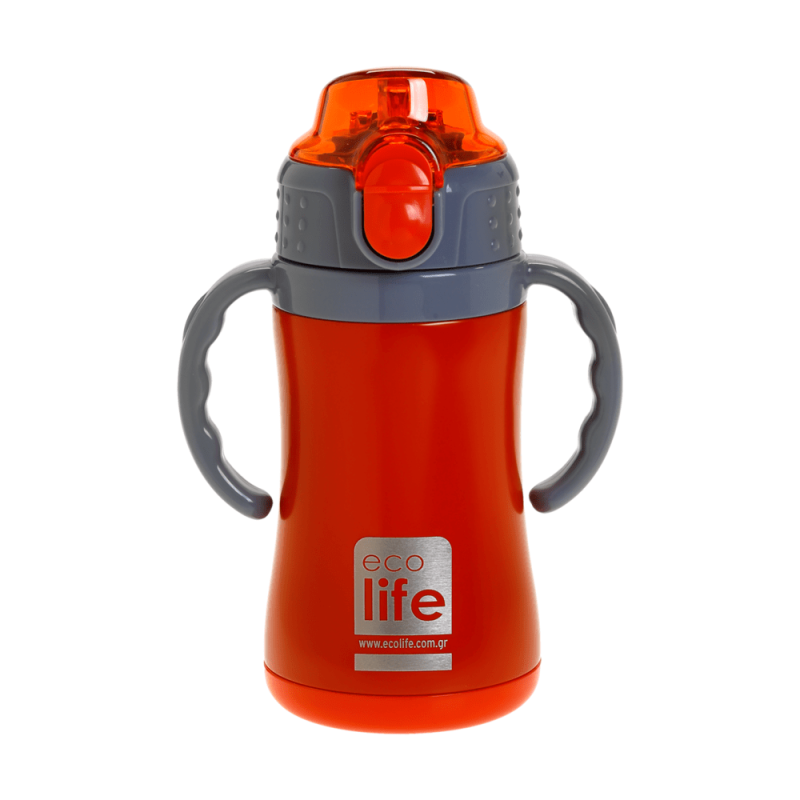 Eco Life Παιδικό  Ανοξείδωτο Παγούρι Θερμός Kids Thermos Red 300ml