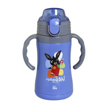 Eco Life Παιδικό Ανοξείδωτο Παγούρι Θερμός Kids Thermos "Bing - Voooosh" Blue 300ml