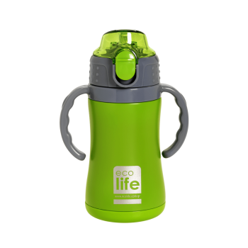 Eco Life Παιδικό  Ανοξείδωτο Παγούρι Θερμός Kids Thermos Green 300ml