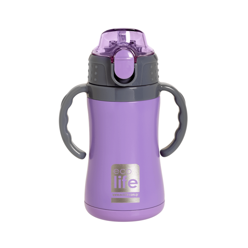 Eco Life Παιδικό  Ανοξείδωτο Παγούρι Θερμός Kids Thermos Lilac 300ml