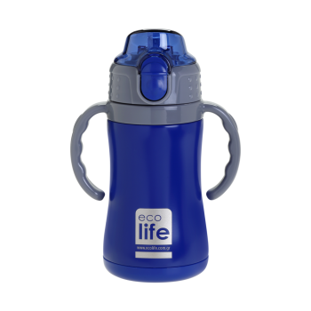 Eco Life Παιδικό  Ανοξείδωτο Παγούρι Θερμός Kids Thermos Navy Blue 300ml