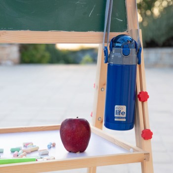 Eco Life Παιδικό  Ανοξείδωτο Παγούρι Θερμός Kids Thermos Navy Blue 400ml