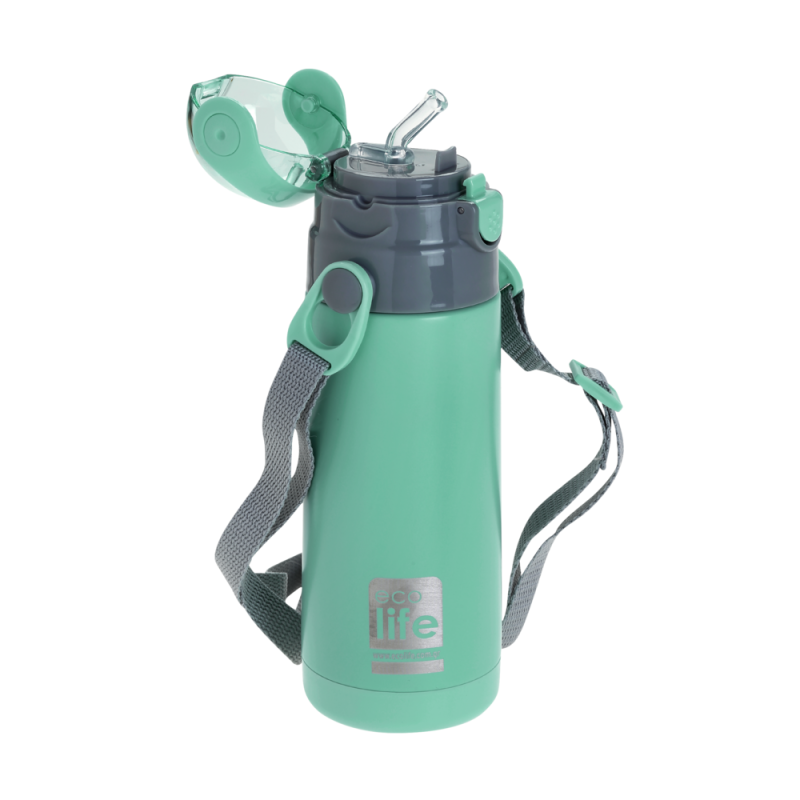 Eco Life Παιδικό  Ανοξείδωτο Παγούρι Θερμός Kids Thermos Mint 400ml