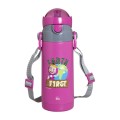 Eco Life Παιδικό Ανοξείδωτο Παγούρι Θερμός Kids Thermos "Masha - Earth First' 400ML" Magenta 400ml