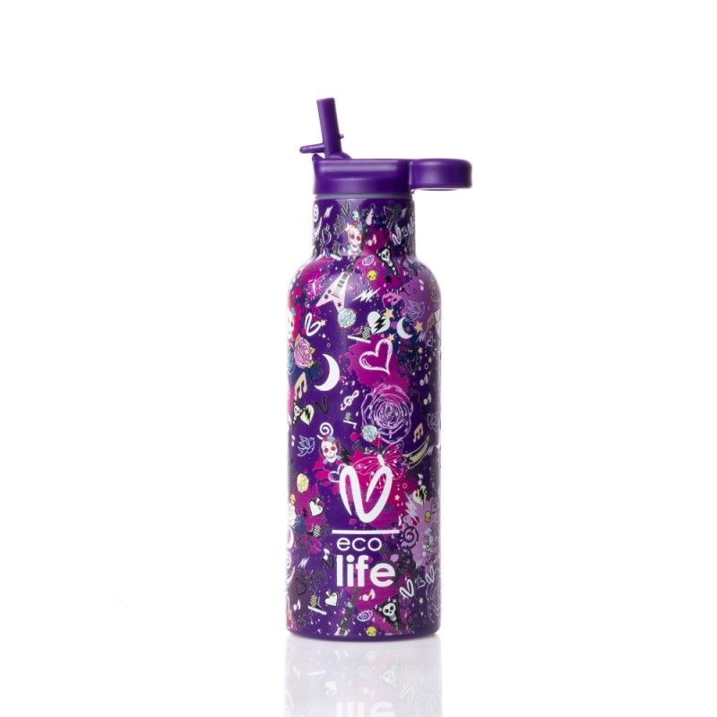 Eco Life x Vasiliki Ανοξείδωτο Παγούρι Θερμός Das 500ml