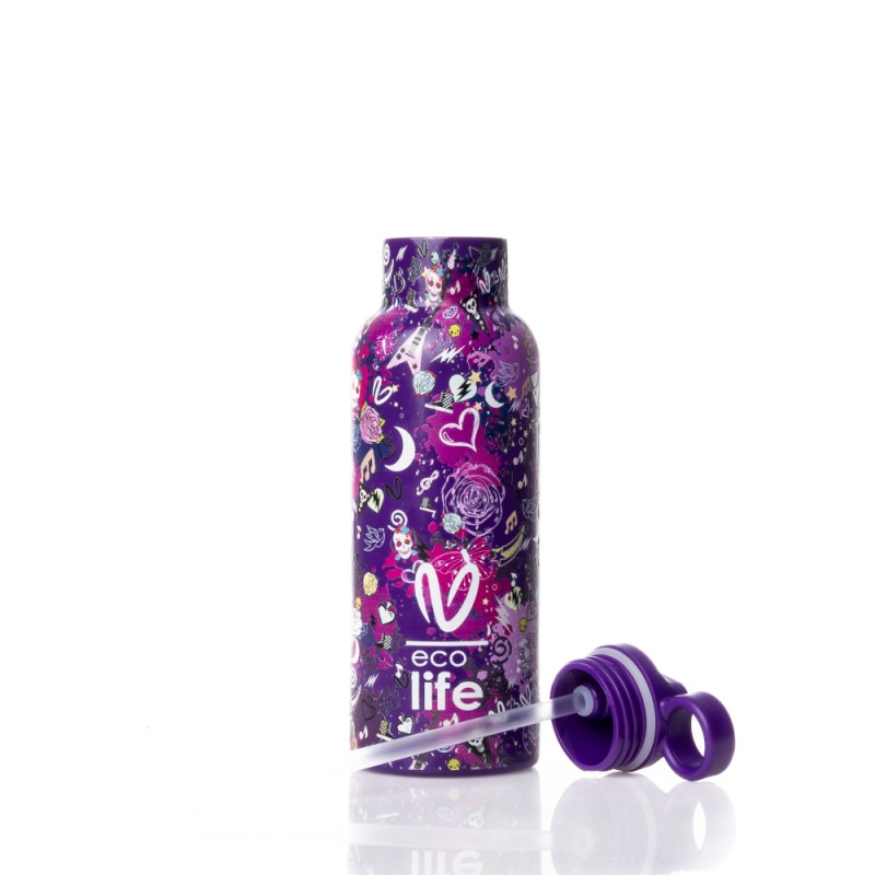 Eco Life x Vasiliki Ανοξείδωτο Παγούρι Θερμός Das 500ml