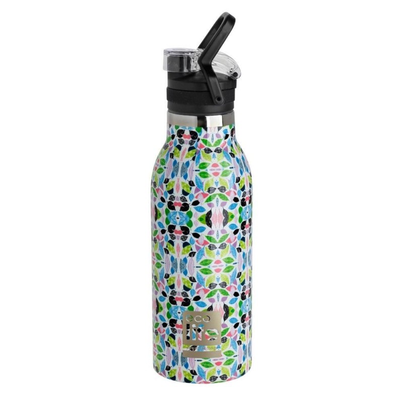 Eco Life Ανοξείδωτο Παγούρι Θερμός Art 550ml Sport Πώμα