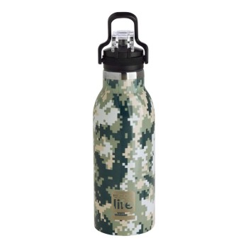 Eco Life Ανοξείδωτο Παγούρι Θερμός Pixels 550ml Sport Πώμα