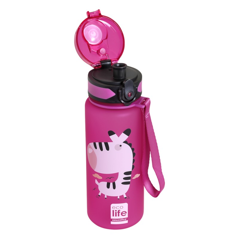 Eco Life Παιδικό Παγούρι Tritan Zebra 500ml