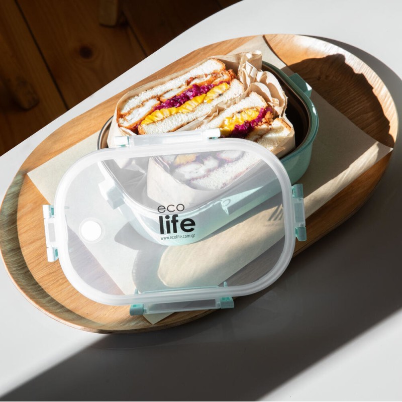 Eco Life Light Green Φαγητοδοχείο 900ml Με Χώρισμα