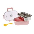 Eco Life Light Pink Φαγητοδοχείο 900ml Με Χώρισμα