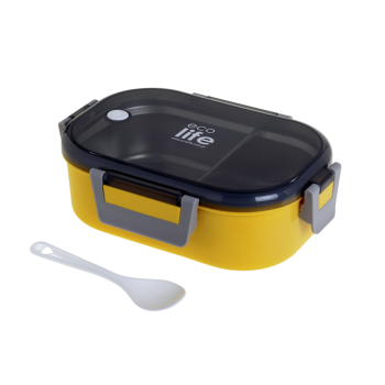 Eco Life Yellow Φαγητοδοχείο 900ml Με Χώρισμα