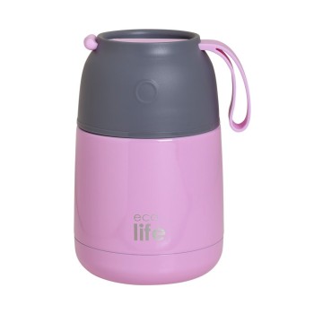Eco Life Θερμός Φαγητού 450ml Baby Pink