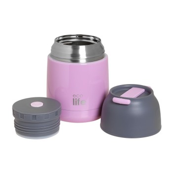 Eco Life Θερμός Φαγητού 450ml Baby Pink