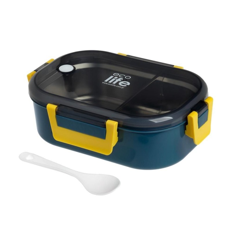 Eco Life Blue Φαγητοδοχείο 900ml Με Χώρισμα