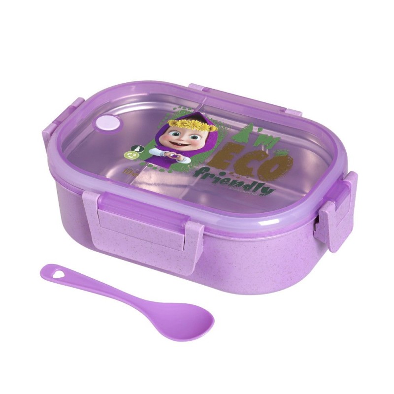 Eco Life "Masha - "Eco Friendly" Lilac Φαγητοδοχείο 900ml Με Χώρισμα