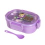 Eco Life "Masha - "Eco Friendly" Lilac Φαγητοδοχείο 900ml Με Χώρισμα