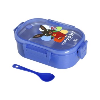 Eco Life "Bing- Voooosh" Blue Φαγητοδοχείο 900ml Με Χώρισμα