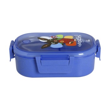Eco Life "Bing- Voooosh" Blue Φαγητοδοχείο 900ml Με Χώρισμα