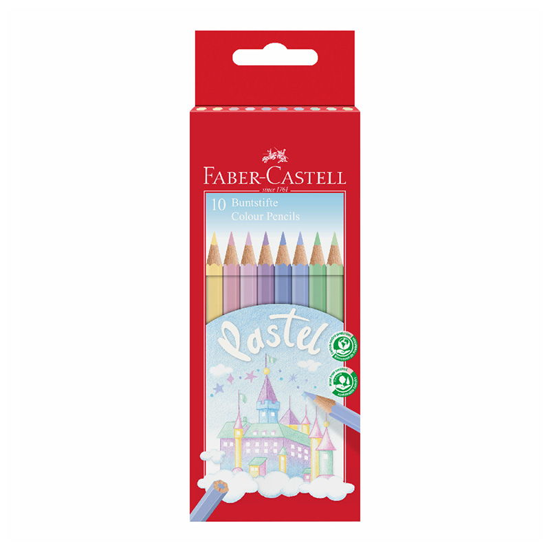 Faber-Castell Σετ Ξύλομπογιές 10 Χρώματα "PASTEL"