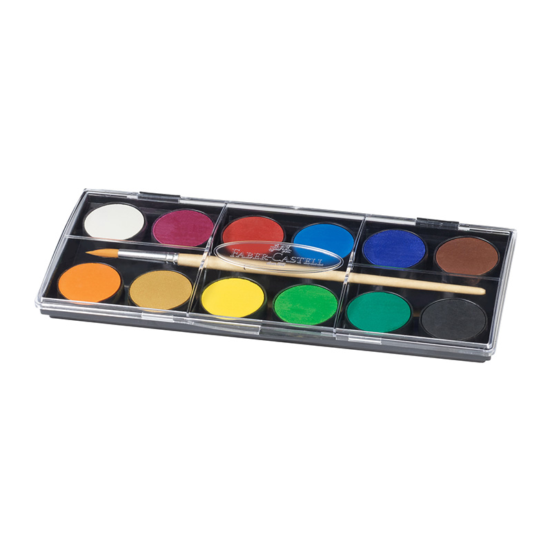 Faber-Castell Σετ Νερομπογιές 12 Χρώματα 