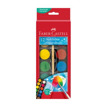 Faber-Castell Σετ Νερομπογιές 12 Χρώματα 