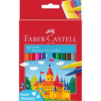 Faber-Castell Σετ Μαρκαδόροι 12 Χρώματα 